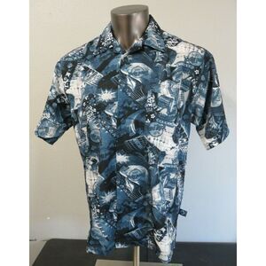 Mens Hard Rock Cafe Lake Tahoe Short Sleeve Button Front Shirt Size‎ S Polyester